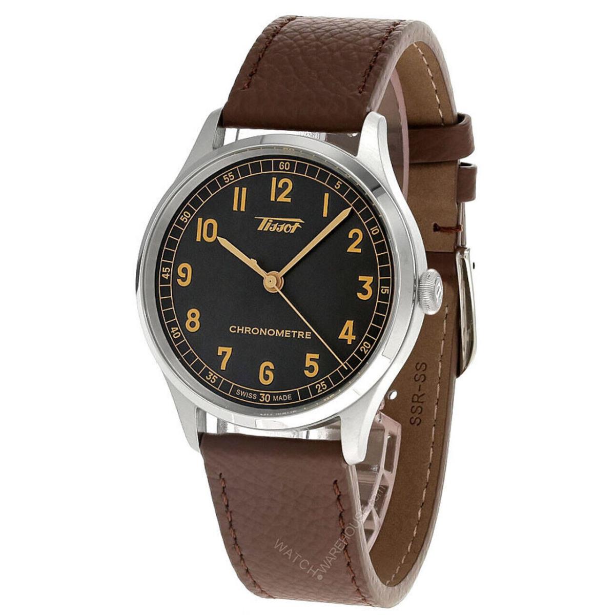 Tissot Heritage Auto 39MM Anthracite Dial Leather Men`s Watch T142.464.16.062.00