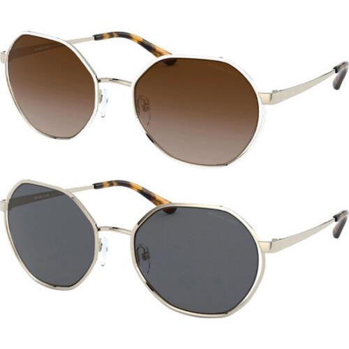 Michael Kors Porto Women`s Geometric Round Sunglasses - MK1072