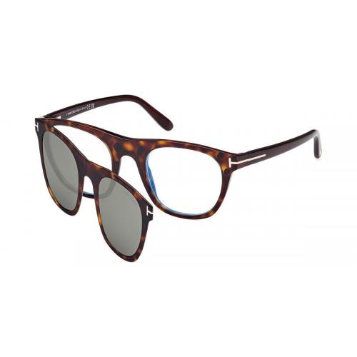 Tom Ford Men`s T-logo 51mm Dark Havana Opticals FT5895-B-052-51