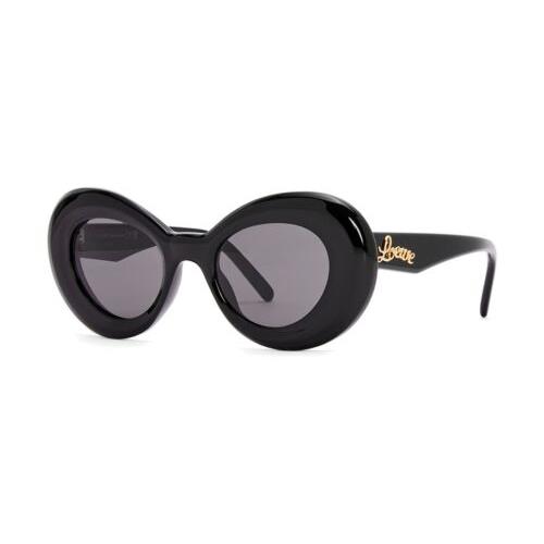 Loewe Sunglasses LW 40112I 01A Black Gold Dark Gray Women