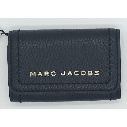 Marc Jacobs Wallets Key Holder Case Tri-fold Black Leather GL02301916