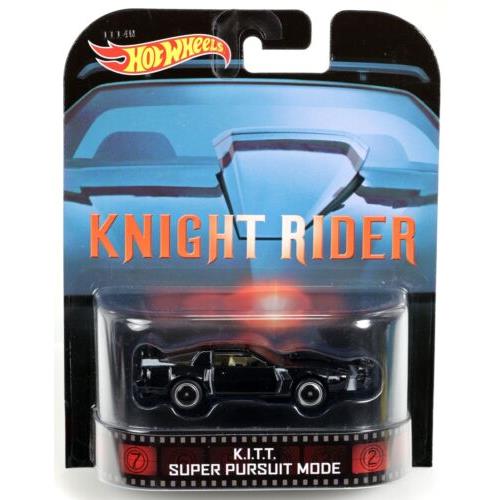 Hot Wheels Kitt Super Pursuit Mode Knight Rider Retro Entertainment BDT94 Nrfp