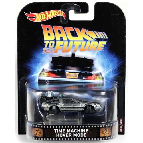 Hot Wheels Back to The Future Time Machine Hover Mode Retro Entertainment DWJ76
