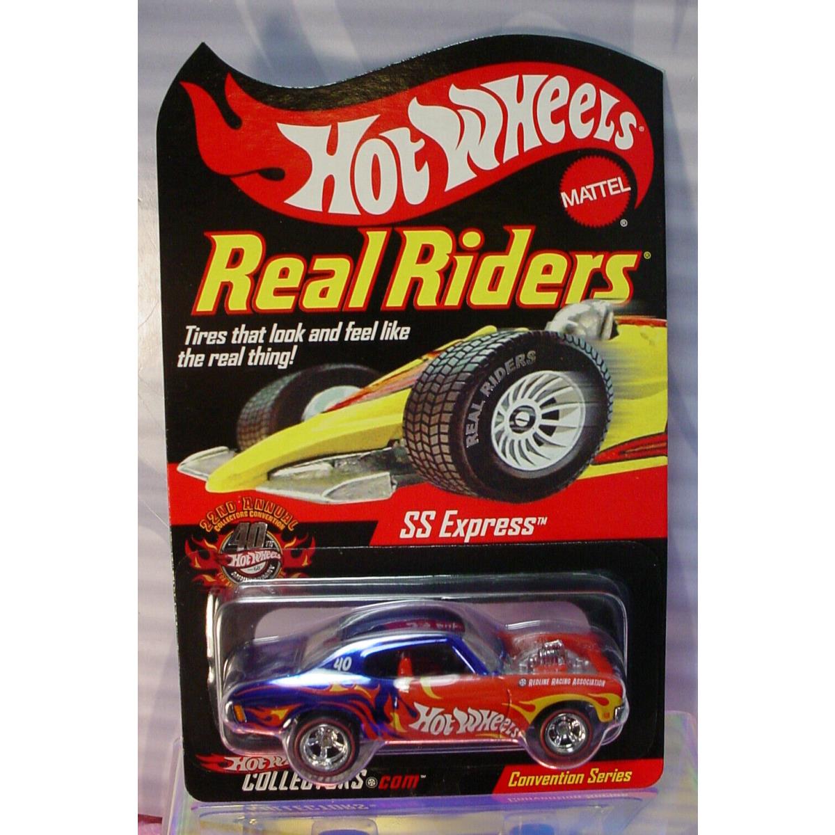 2008 Rlc 22nd Convention Hot Wheels Real Riders SS Express Blue Redline