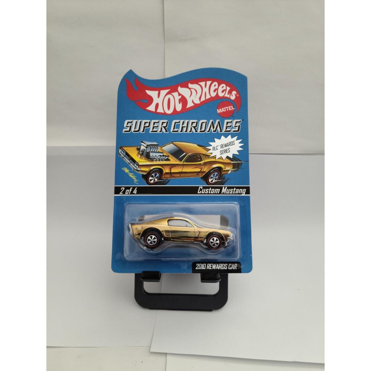 Hot Wheels Rlc Super Chromes Custom Mustang 2/4 2010 Rewards Car L76