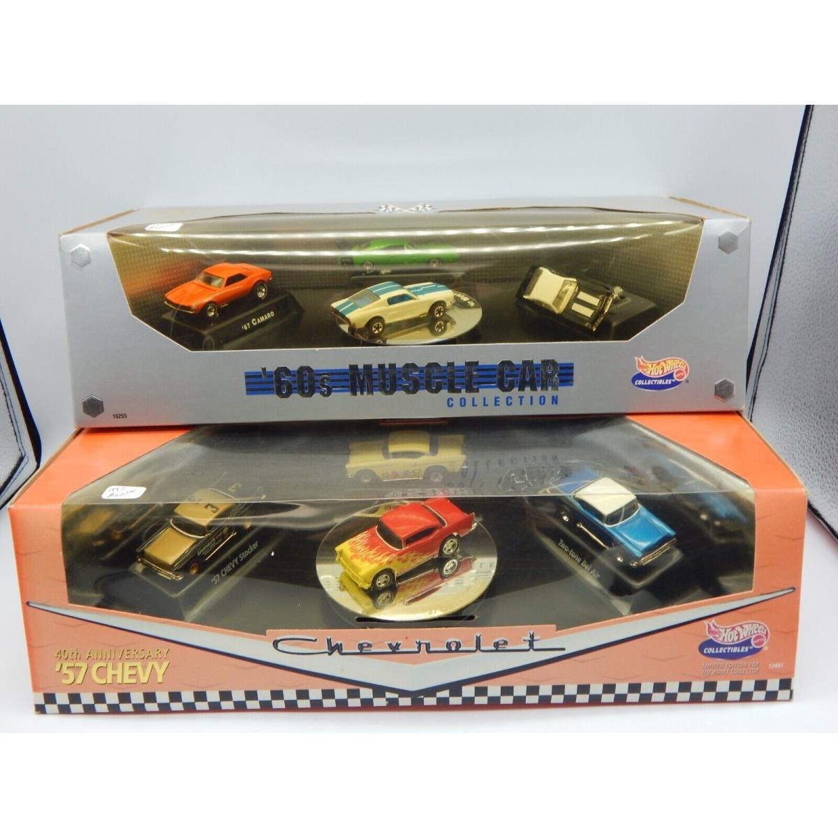 1:64 Hot Wheels 57s Chevrolet Set OF 4 and 60s Muscle Car Set OF 4 RTC110