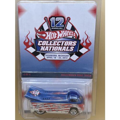 2012 Hot Wheels 12th Nationals Convention Blue Volkswagen VW Drag Truck 00175/01