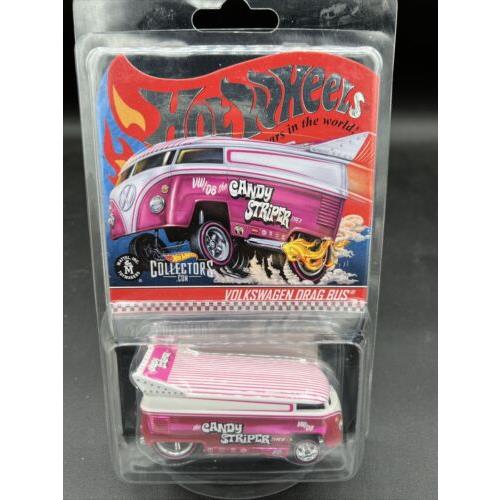 2021 Hot Wheels Rlc Candy Striper VW Volkswagen Drag Bus Gray Logo 08119/20000