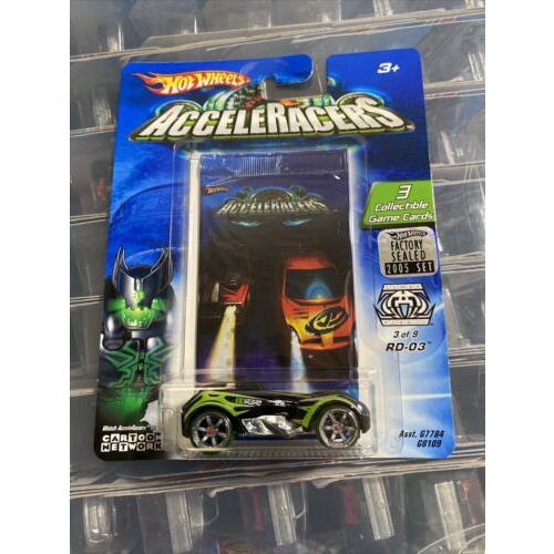 Hot Wheels Acceleracers RD-03 Holo Rare Silver Painted Base
