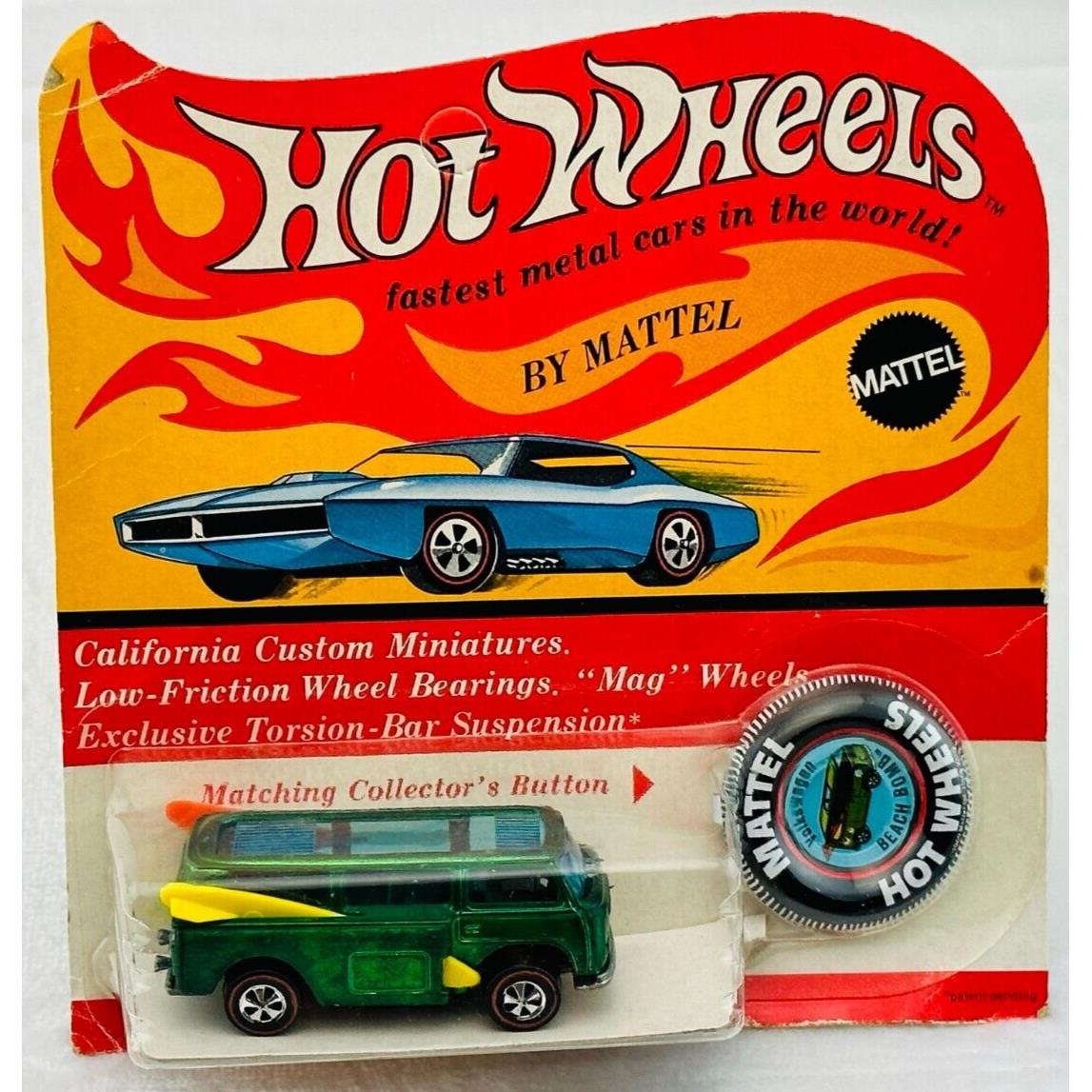 Hot Wheels Redline Volkswagen Beach Bomb Green Dark Interior in Blisterpack