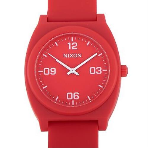 Nixon Time Teller P Corp Matte Red 40 mm Watch A1248 3008