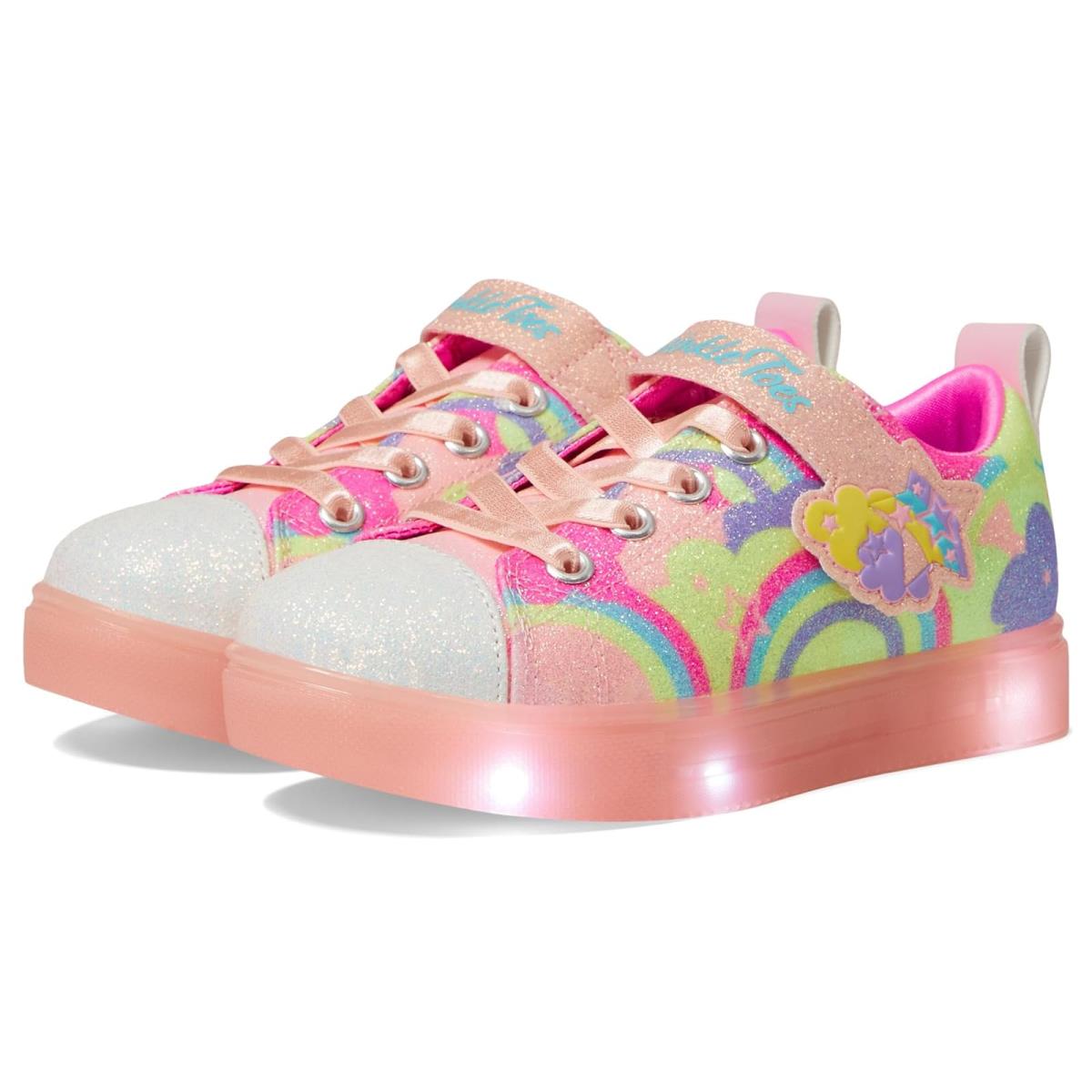 Girl`s Sneakers Athletic Shoes Skechers Kids Coral/Multi