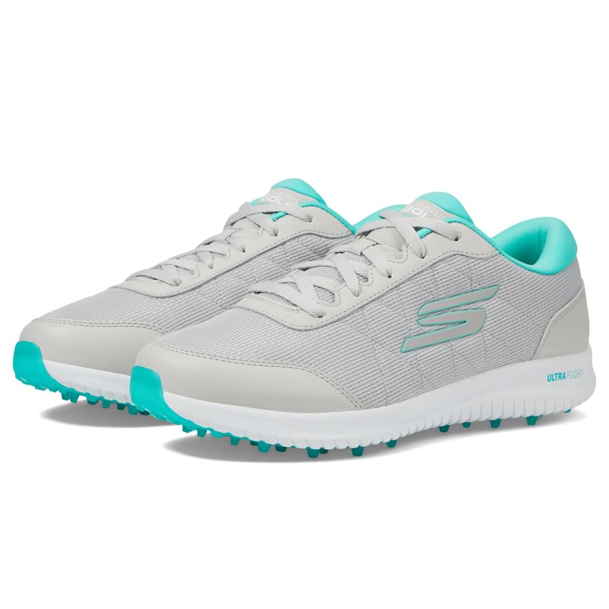 Woman`s Sneakers Athletic Shoes Skechers GO Golf Go Golf Max-fairway 4 Grey/Turquoise
