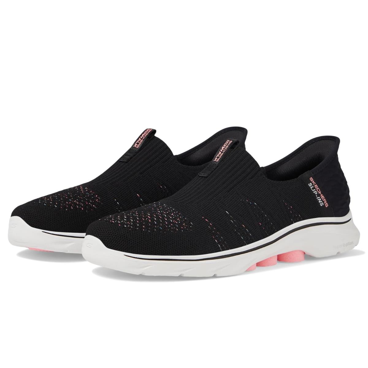 Woman`s Shoes Skechers Performance Go Walk 7 City Lights Hands Free Slip-ins