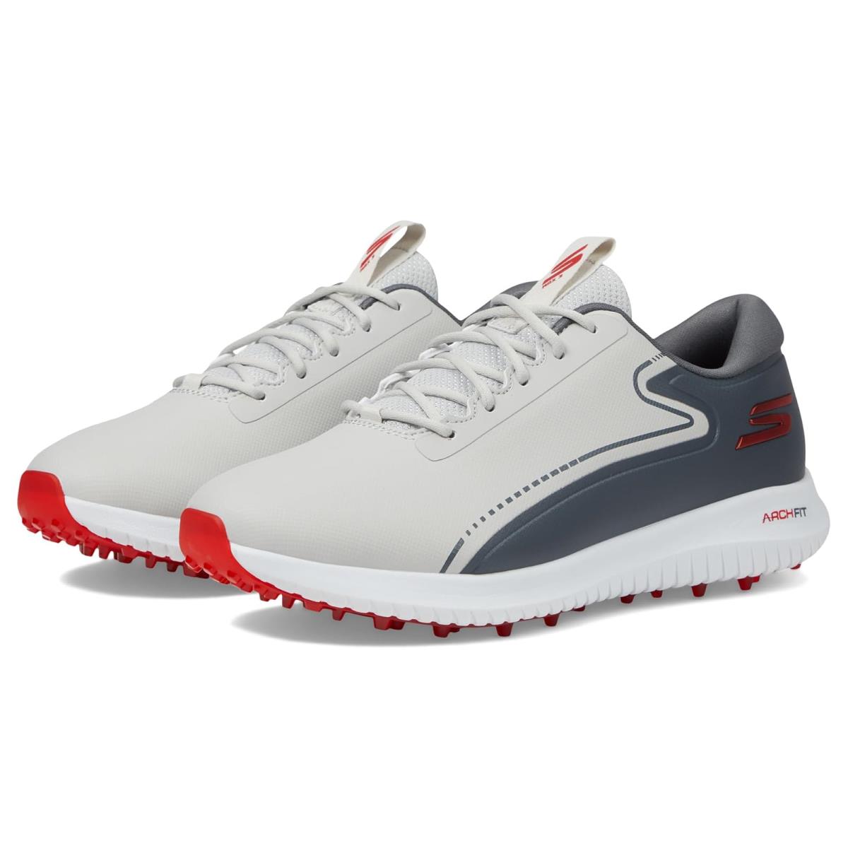 Man`s Sneakers Athletic Shoes Skechers GO Golf Go Golf Max-3 - Grey/Red