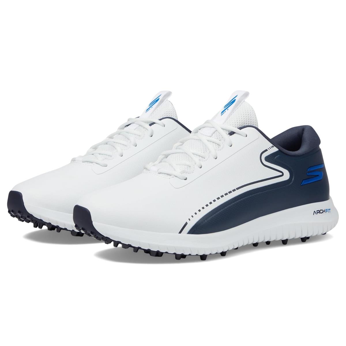 Man`s Sneakers Athletic Shoes Skechers GO Golf Go Golf Max-3 White/Navy/Blue