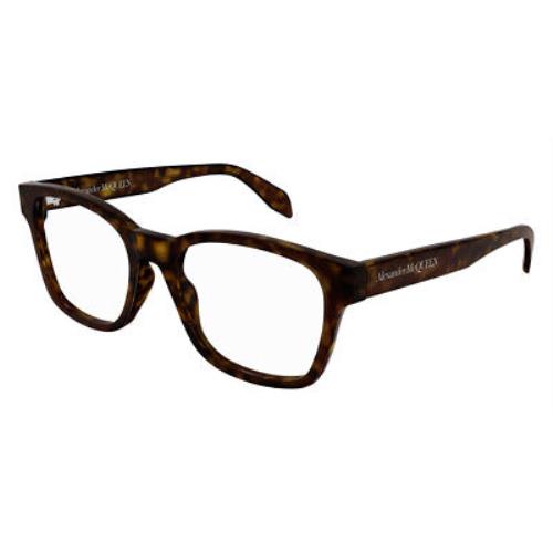 Alexander Mcqueen AM0356O Eyeglasses Men Havana Square 53mm