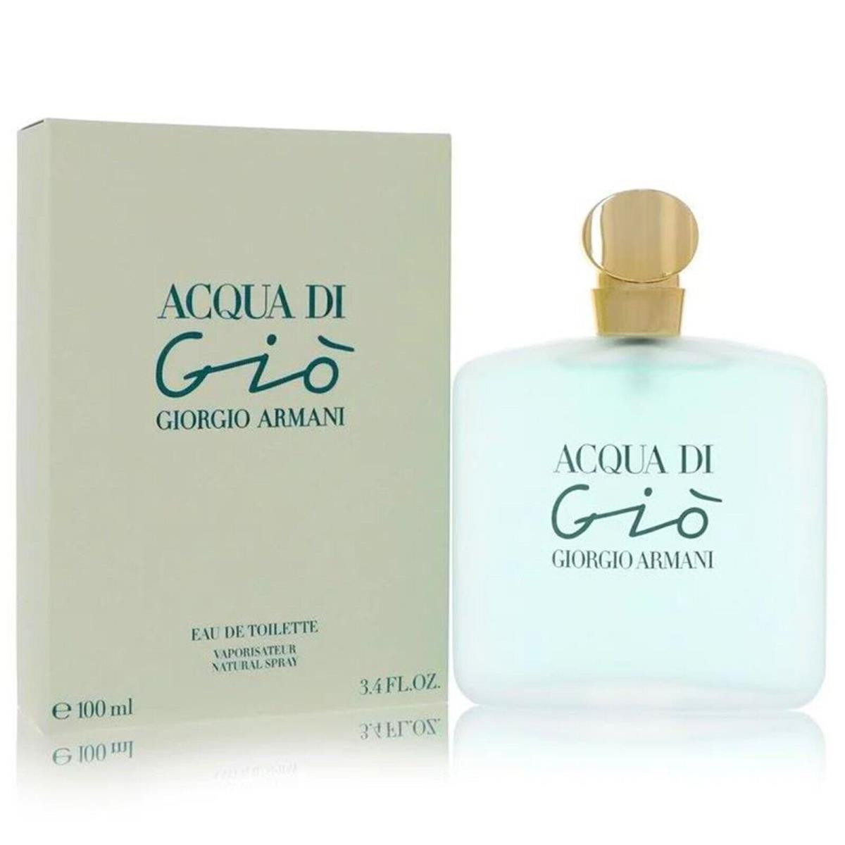 Acqua Di Gio Perfume by Giorgio Armani Women Eau De Toilette Spray 3.3 oz 100 ml