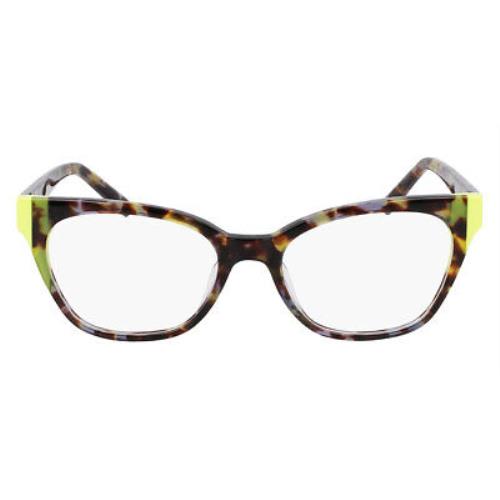 Dkny Dkn Eyeglasses Women Charcoal Tokyo Tortoise/citron 52mm