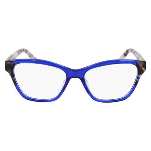 Dkny Dkn Eyeglasses Women Cobalt/bone Tortoise 53mm