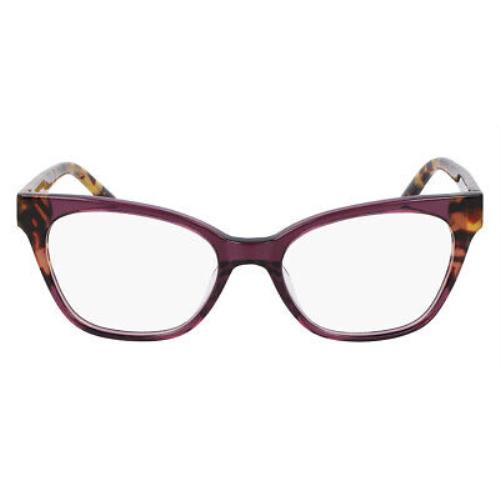 Dkny Dkn Eyeglasses Women Plum/tokyo Tortoise 52mm