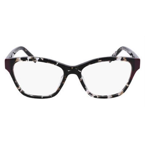 Dkny Dkn Eyeglasses Women Black Tortoise/plum 53mm