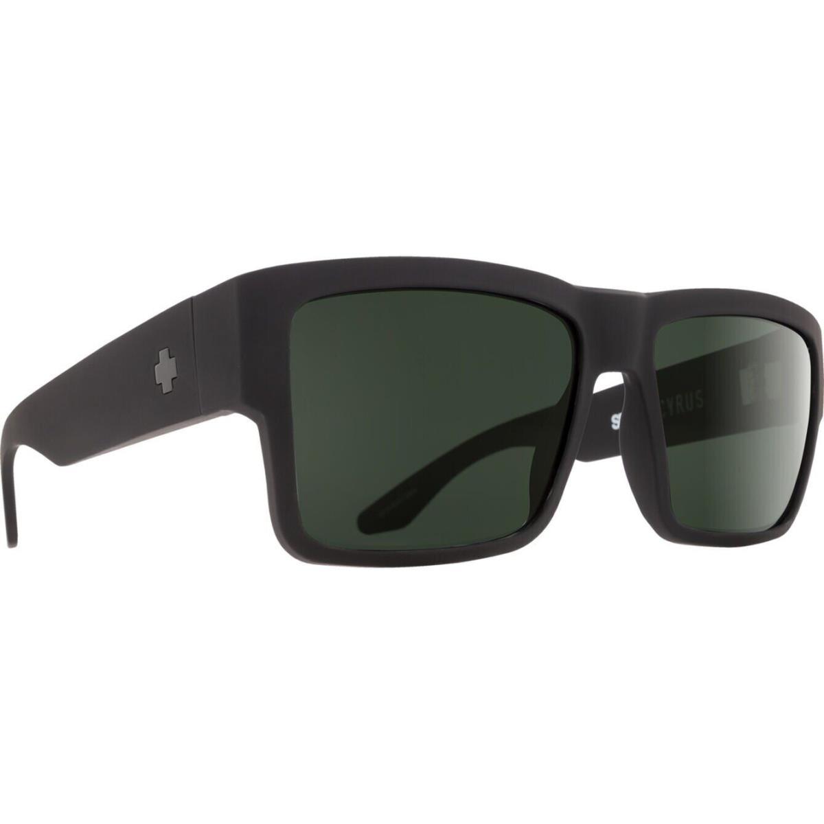 Spy Optics Men`s Cyrus Black Soft Matte Sunglasses