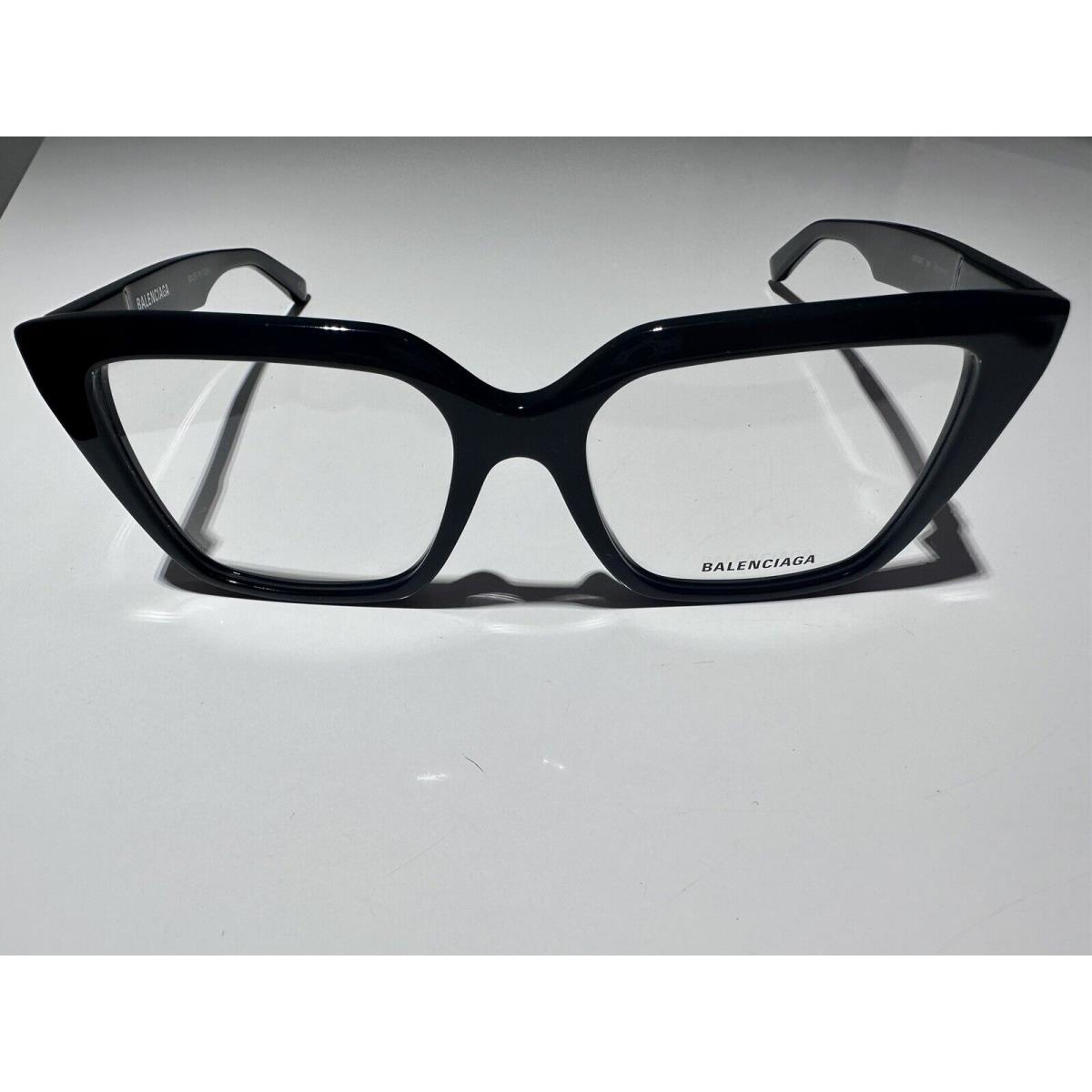 Balenciaga Everyday BB0130O 001 Black Square Women Eyeglasses 53MM W Case