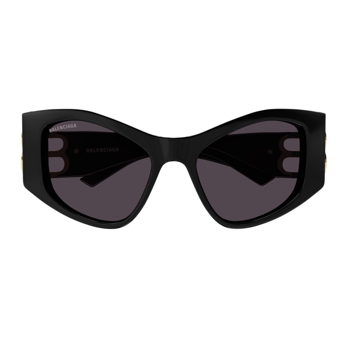 Balenciaga BB0287S-001 Black/grey Cat-eye Women`s Sunglasses