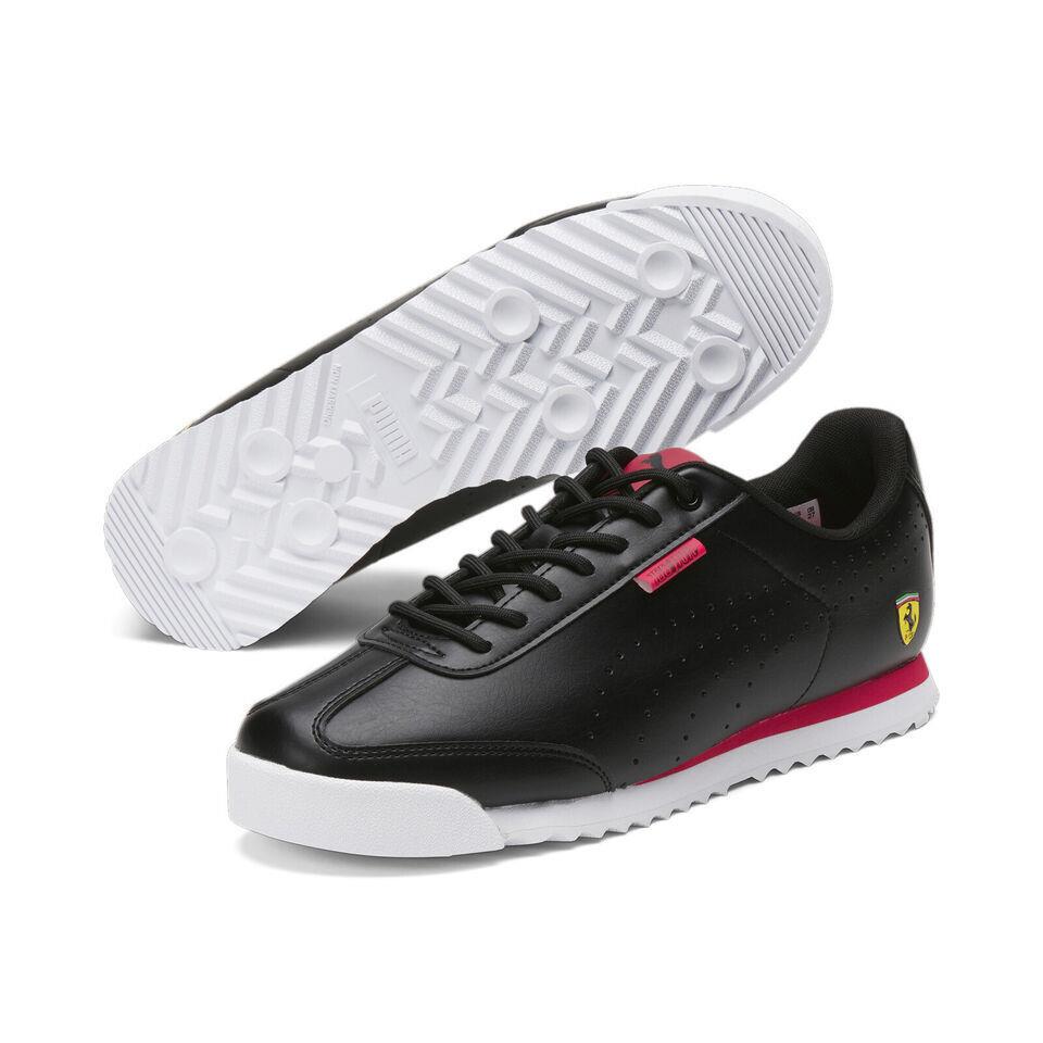 Puma Scuderia Ferrari Roma Via Perf Mens Motorsport Sneakers Shoes - Puma Black