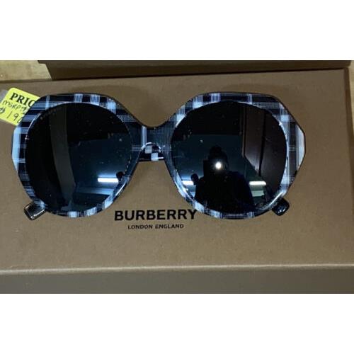 Burberry Women`s Vanessa 55mm Sunglasses - Multicolor Frame, Black Lens