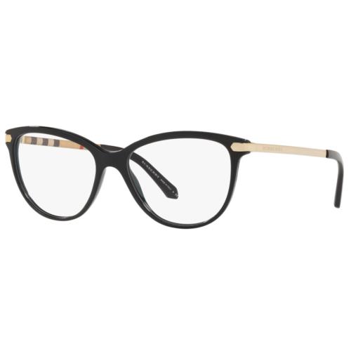 Burberry Rx Eyeglasses BE 2280 -3001 Black W/demo Lens 54mm