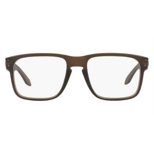 Oakley Holbrook Rx OX8156 Eyeglasses Satin Brown Smoke 54mm - Frame: Satin Brown Smoke, Lens: