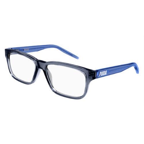 Puma PJ0046O Eyeglasses Kids Blue Rectangle 51mm