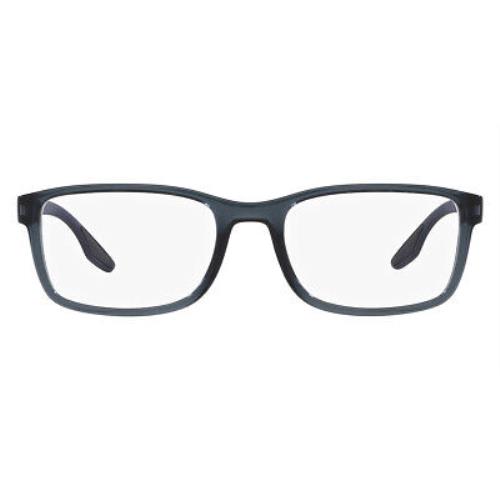 Prada PS 09OV Eyeglasses Men Crystal Blue Square 53mm
