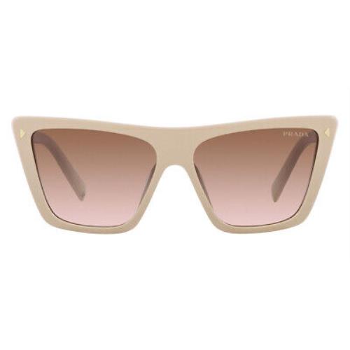 Prada PR Sunglasses Women Powder / Brown Gradient 55mm