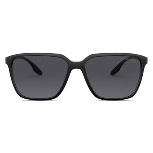 Prada PS 06VSF Sunglasses Men Black Oval 58mm