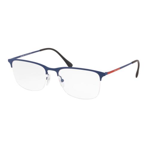 Prada Sport Eyeglasses PS54IV 5651O1 55 Blue Rubber Frame 55-18-145