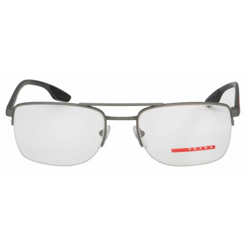 Prada Sport Eyeglasses PS 51MV 5341O1 53 Grey Rubber Frame 53-53-145 - Frame: Grey Rubber, Lens: Demo Lens