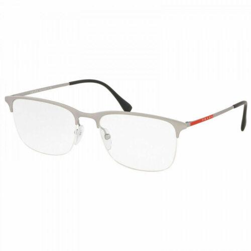 Prada Rectangular Men`s Eyeglasses PS54IV 5731O1 55 Metal