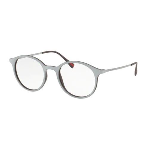 Prada Women Round Eyeglasses PS02IV VY01O1 Grey Frame Demo Customisable Lens