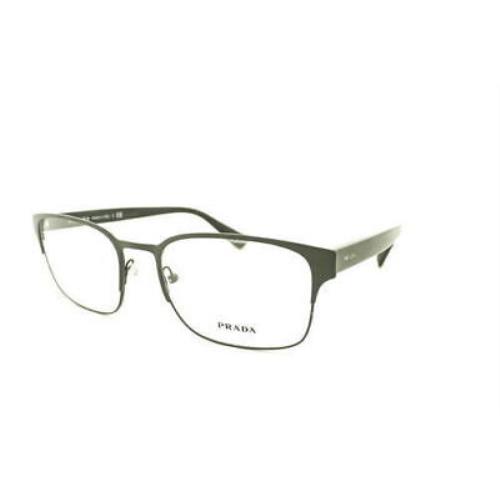 Prada PR64RV Vpr 64R Tkm 1O1 Dark Satin Grey Eyeglasses - Frame: Dark Satin Grey
