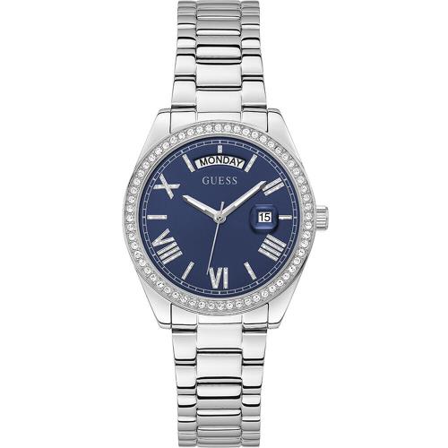 Guess Luna GW0307L1 Womens Quartz Watch Blue Dial with Stones Roman Numerals