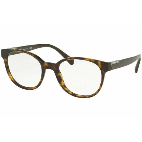 Prada Eyeglasses PR10UVF NKO1O1 54 Havana Size 54-20-145 Optical Frame