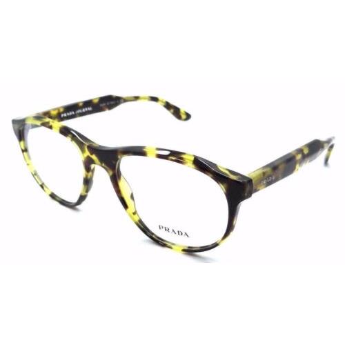 Prada Rx Eyeglasses Frames PR12S UBL1O1 52MM Yellow Havana Optical Made in Italy