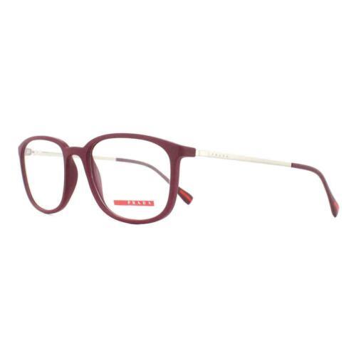 Prada Linea Rossa PS 03HV VYX1O1 Burgundy Men`s Eyeglasses Frame 53 mm