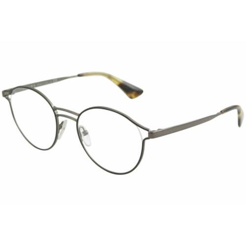 Prada Eyeglasses VPR62T VPR/62/T VHJ/1O1 Black/antique Lead Optical Frame 50mm