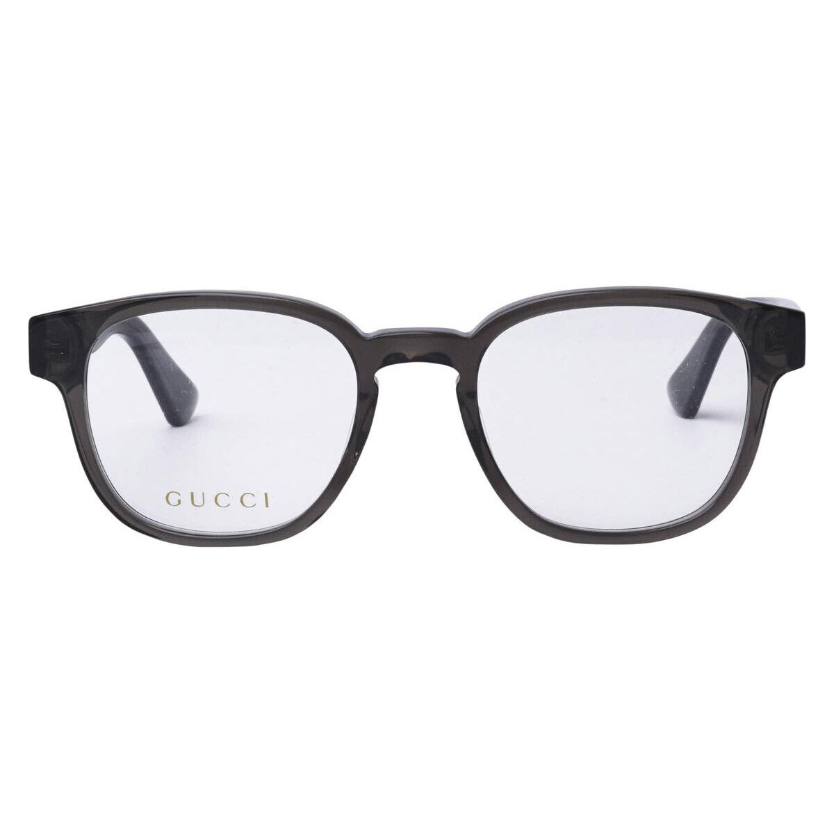 Gucci GG0927O Eyeglasses Men Transparent Black Rectangle 49