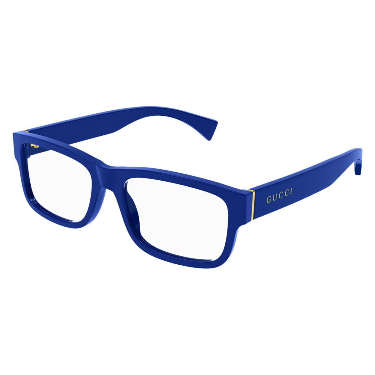 Gucci GG1141O Eyeglasses Men Blue Narrow 56mm