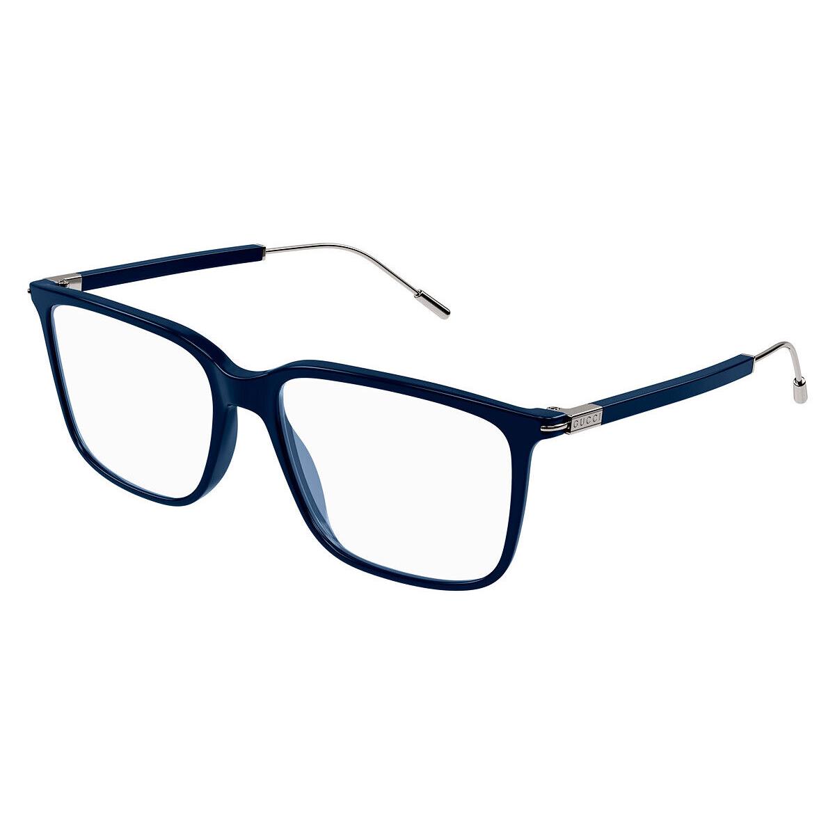 Gucci GG1273O Eyeglasses Men Blue/gunmetal 56mm